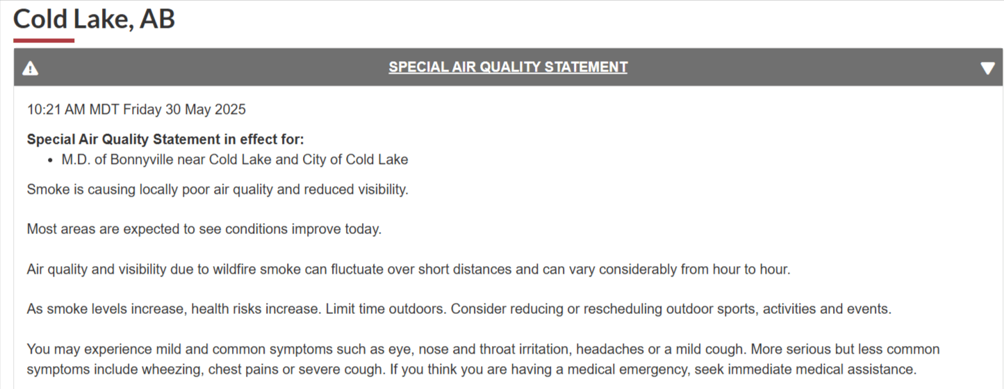 Wildfire puts Conklin on Evacuation Alert; sits at over 68,000 hectares ...